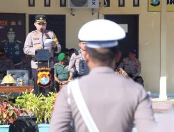 Kapolres Majene Pimpin Apel Gelar Pasukan Ops Patuh Marano 2024