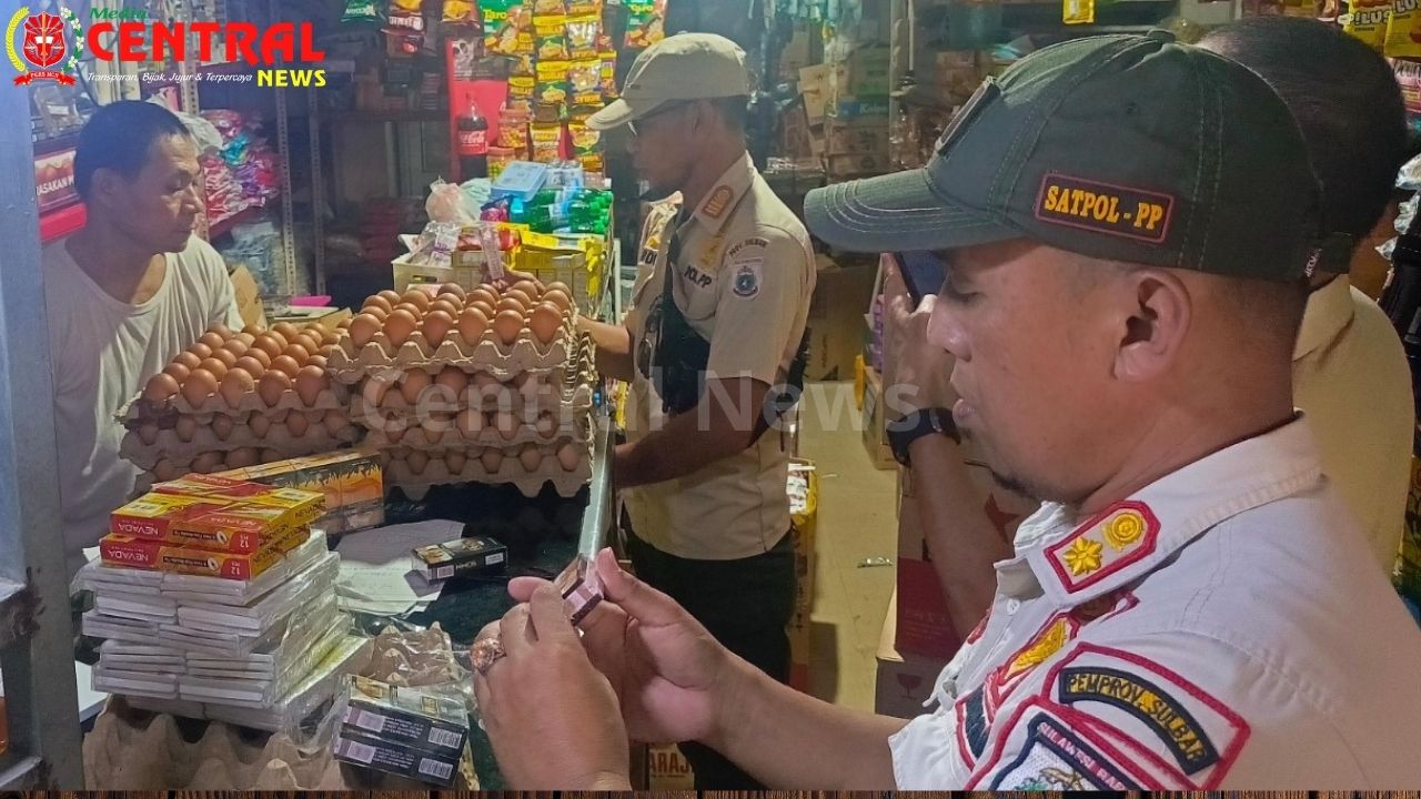 Rokok Ilegal Disikat! Satpol PP Sulbar & Polman Gempur Pasar Baru, Pedagang Diimbau Stop Jual Tanpa Cukai