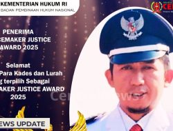 Kades Mammi Abdul Naim Raih Peacemaker Justice Award 2025, Harumkan Nama Polman di Kancah Nasional