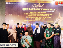 Polsek Tinambung Kawal Ketat Pembukaan Festival Kris dan Badik Kamardikan 2025