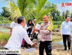 Penanaman Pohon Kelapa di Polman: Sinergi Polri, Pemasyarakatan, dan Masyarakat Perkuat Program Ketahanan Pangan Nasional
