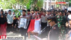 Wakapolres Polman Pimpin Pemakaman Purnawirawan Polri Serka Muh Jusuf Teger dengan Upacara Militer