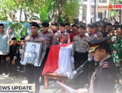 Wakapolres Polman Pimpin Pemakaman Purnawirawan Polri Serka Muh Jusuf Teger dengan Upacara Militer